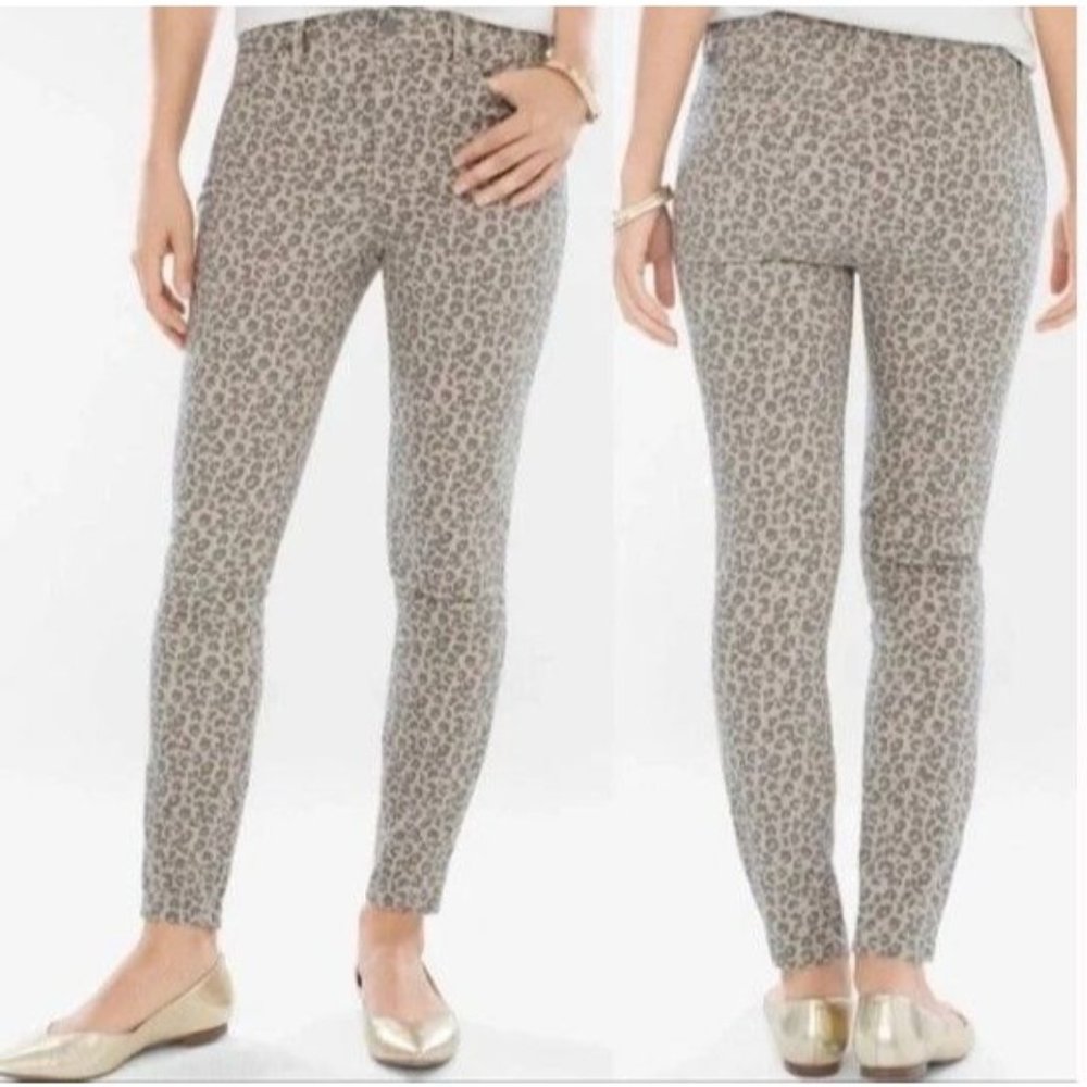 NYDJ For Chico's‎ Skinny Fit Cheetah Pants Size 4